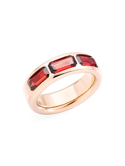 Pomellato Women's Iconica 18K Rose Gold & Garnet Ring