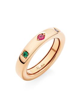 Pomellato Women's Iconica 18K Rose Gold & Multi-Stone Ring
