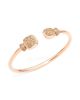 Pomellato Women's Nudo Petit 18K Rose & White Gold, Brown Diamond & White Topaz Cuff Bracelet - 1