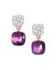 Pomellato Women's Nudo Two-Tone 18K Gold, Amethyst & 1.50 TCW Diamond Drop Earrings - 1