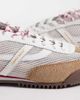 Pompeii UK Pompeii kite mesh detailing sneakers in white and camel-Multi - 4
