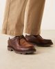 Pompeii UK Pompeii latymer lace up leather loafers in brown - 1