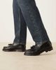 Pompeii UK Pompeii modena leather tassel loafers in black - 1