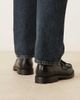 Pompeii UK Pompeii modena leather tassel loafers in black - 2