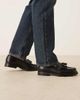 Pompeii UK Pompeii modena leather tassel loafers in black - 3