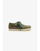 Pompeii UK Pompeii x Clarks Originals Weaver cactus suede shoes with logo tag detail in khaki-Neutral - 1