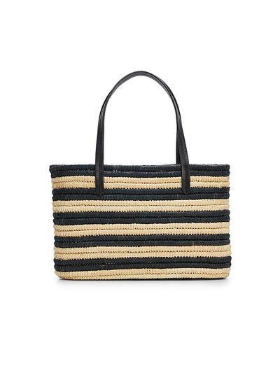 Poolside Women's The Capri Striped Raffia Tote Bag