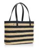 Poolside Women's The Capri Striped Raffia Tote Bag - 3