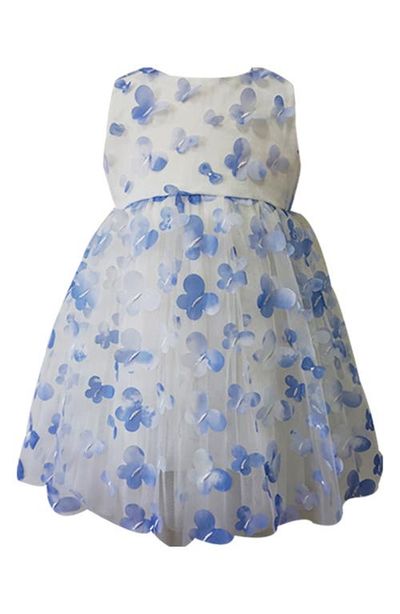 Popatu Popatu Kids' 3D Butterfly Appliqué Tulle Party Dress