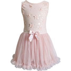 Popatu Popatu Kids' 3D Star Appliqué Tulle Party Dress
