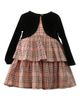 Popatu Popatu Kids' Check Print Sleeveless Tiered Party Dress - 1