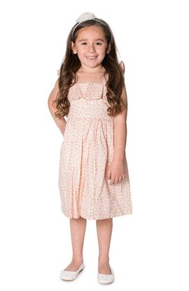 Popatu Popatu Kids' Floral Ruffle Trim Dress