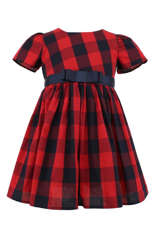 Popatu Popatu Kids' Large Check Fit & Flare Dress