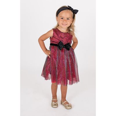 Popatu Popatu Kids' Metallic Tulle Party Dress & Headband Set