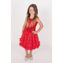 Popatu Popatu Kids' Sequin Bodice Tulle Dress