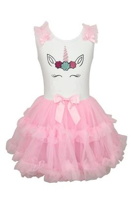 Popatu Popatu Kids' Sequin Unicorn Tulle Party Dress