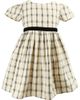 Popatu Popatu Plaid Flutter Sleeve Cotton Dress - 1