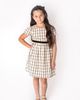 Popatu Popatu Plaid Flutter Sleeve Cotton Dress - 3
