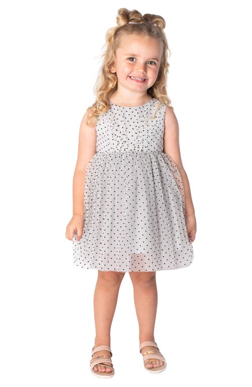 Popatu Popatu Polka Dot Tulle Fit & Flare Dress