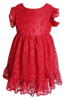 Popatu Popatu Ruffle Sleeve Lace Dress