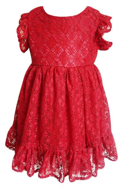 Popatu Popatu Ruffle Sleeve Lace Dress