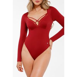 Popilush Popilush Shapewear Long Sleeve Mesh
