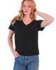 POPLINEN POPLINEN Louise Organic Cotton + Tencel V-neck Tee - 1