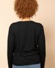POPLINEN POPLINEN Plus Hedy Ribbed Modal V-neck Long Sleeve Tee - 5