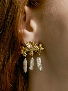 POPPI Gentle Wave Pearl Earrings - 2 Colors