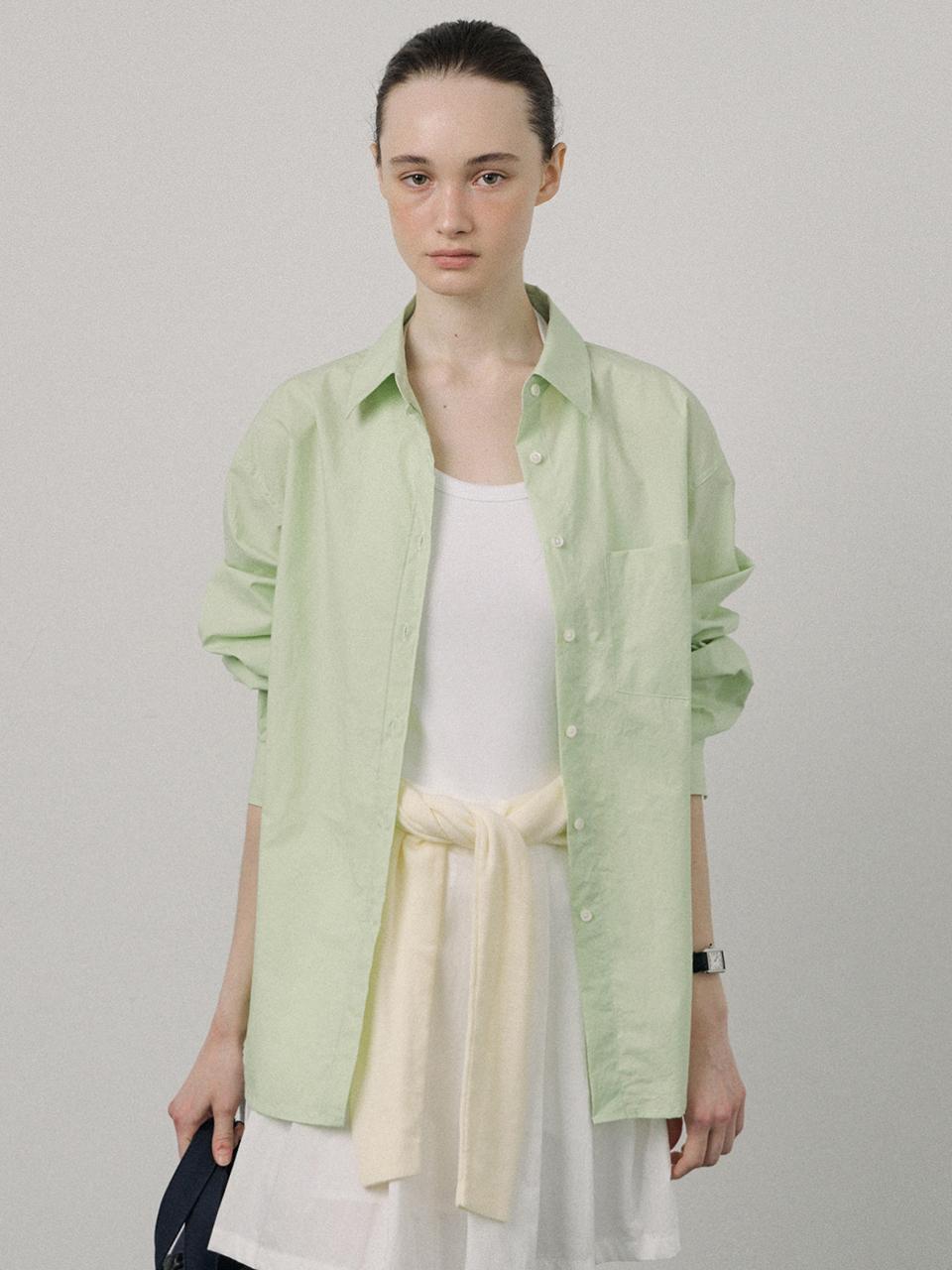 PORETTO Demian Classic Cotton Shirt [GREEN]
