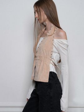 Porta BASIC OFF - SHOULDER LONG SLEEVE KNIT