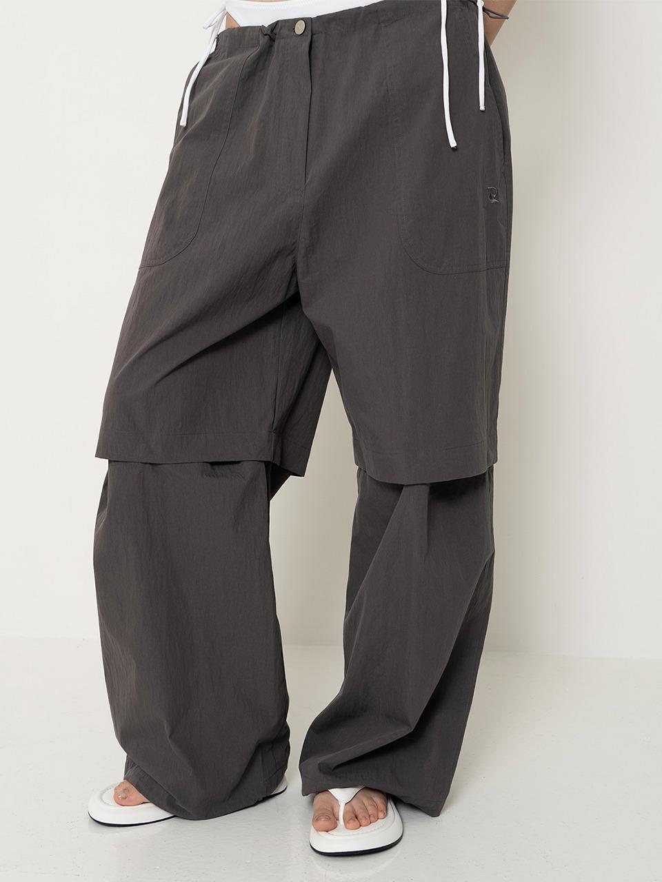 Porta Detachable Two Way Pants_Charcoal