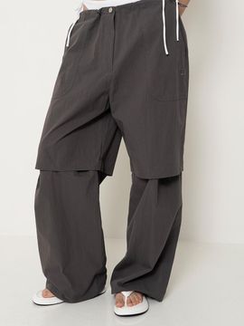 Porta Detachable Two Way Pants_Charcoal