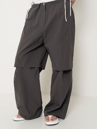 Porta Detachable Two Way Pants_Charcoal
