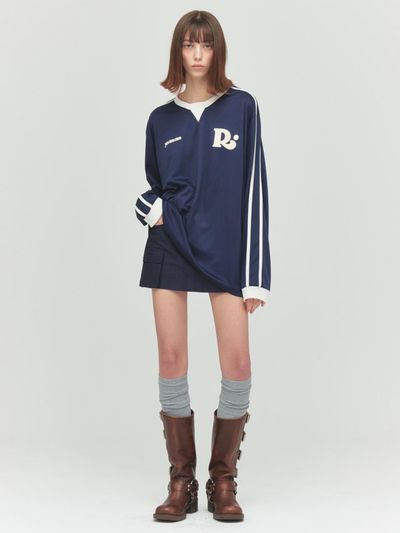 Porta LINE LONG SLEEVE JERSEY TOP, NAVY