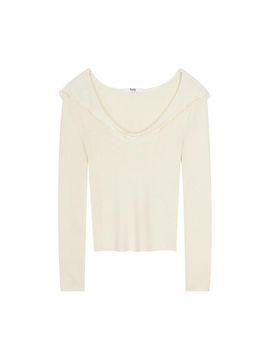 Porta OFF - SHOULDER HOODED KNIT