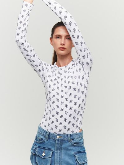 Porta SYMBOL BODY SUIT, WHITE