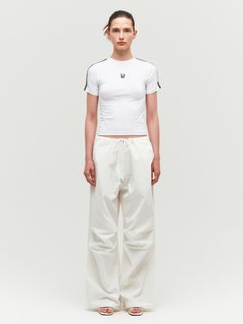 Porta Tuck Wide Pants_White