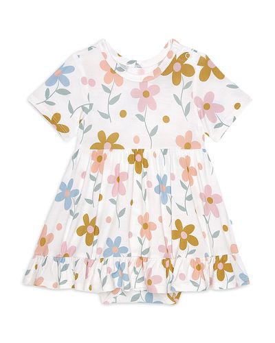 Posh Peanut Posh Peanut Girls' Daisy Ruffled Twirl Bodysuit Dress