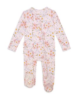 Posh Peanut Posh Peanut Girls' Jillian Footie Ruffled Zippered One Piece