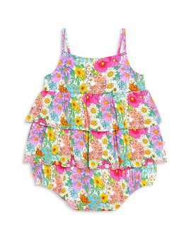 Posh Peanut Posh Peanut Girls' Margie Ruffled Bubble Romper