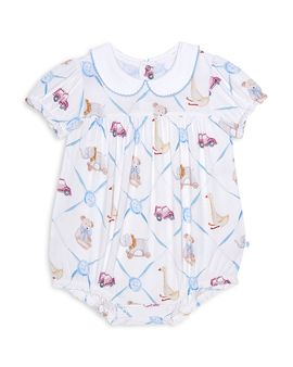Posh Peanut Posh Peanut Girls' Peter Pan Collar Bubble Romper
