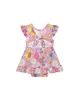 Posh Peanut Posh Peanut Girls' Presley Tie Back Ruffled Bodysuit Dress - 2