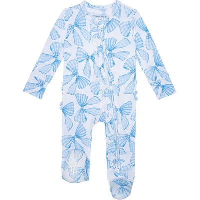 Posh Peanut Posh Peanut Kids' Ruffled Footie Pajamas