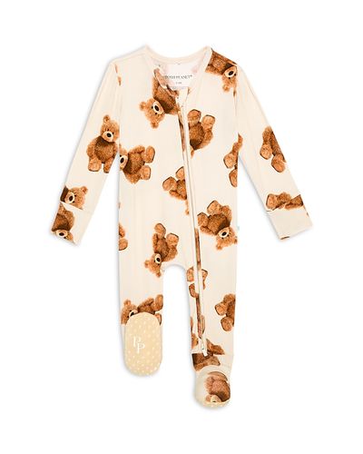 Posh Peanut Posh Peanut Unisex Freddy Teddy Zippered One Piece Footie