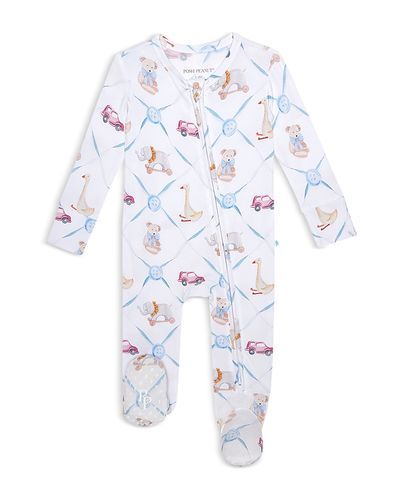 Posh Peanut Posh Peanut Unisex Oxford Footie Zippered One Piece
