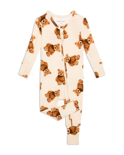 Posh Peanut Posh Peanut Unisex Teddy Freddy Convertible One Piece Coverall Pajamas