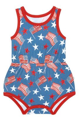 Posh Peanut Posh Peanut Varsity Bubble Romper