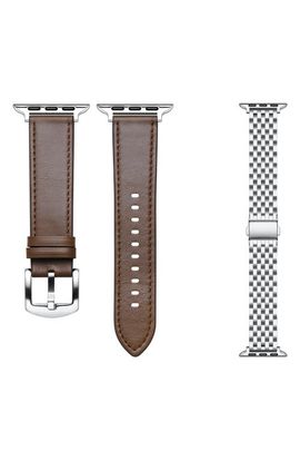 Posh Tech Posh Tech 2-Pack Leather & Mesh Apple Watchbands