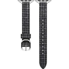 Posh Tech Posh Tech Carmen Tartan Fabric & Leather Apple Watch® Watchband